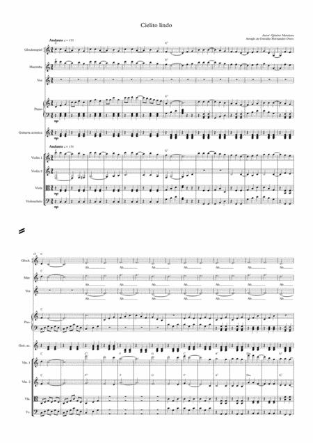 Free Sheet Music Cielito Lindo Cancin Mexicana