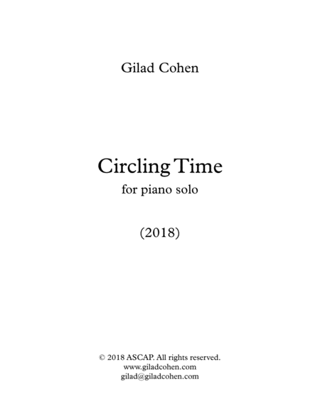 Free Sheet Music Circling Time