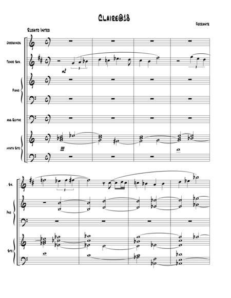 Free Sheet Music Claire 18