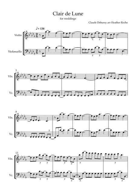 Clare De Lune Sheet Music