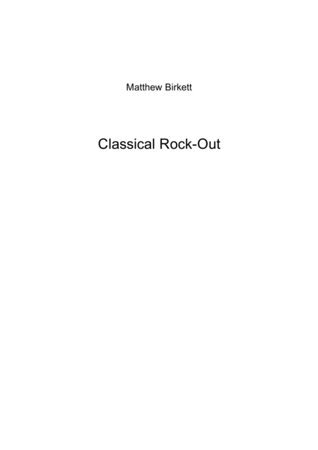 Classical Rock Out Sheet Music