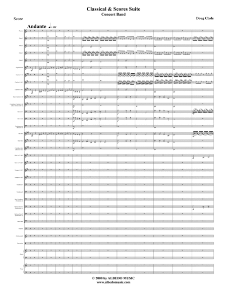 Classical Scores Suite Concert Band Sheet Music