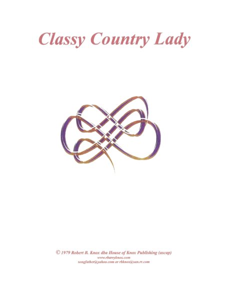 Classy Country Lady Sheet Music