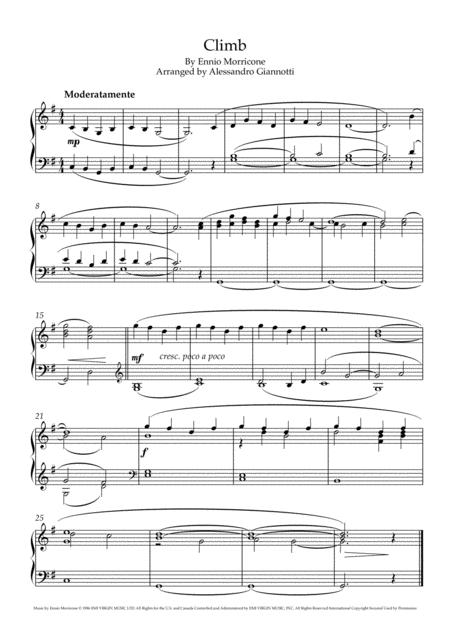 Free Sheet Music Climb