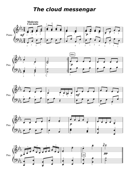 Free Sheet Music Cloud Messenger