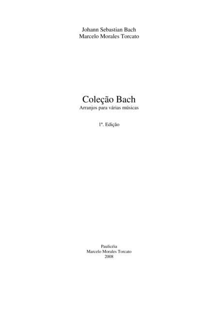 Free Sheet Music Coleo Bach