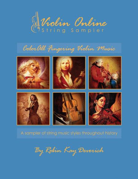 Colorall Violin Fingering And Piano String Sampler Sheet Music Sheet Music