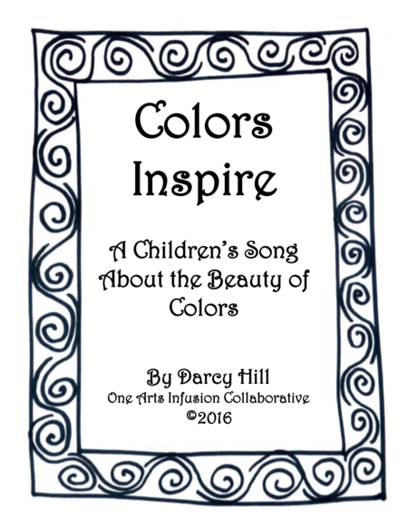 Free Sheet Music Colors Inspire Sheet Music A Childrens Song About The Beauty Of Colors