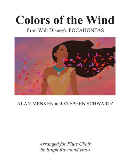 Colors Of The Wind For Flute Choir Sheet Music