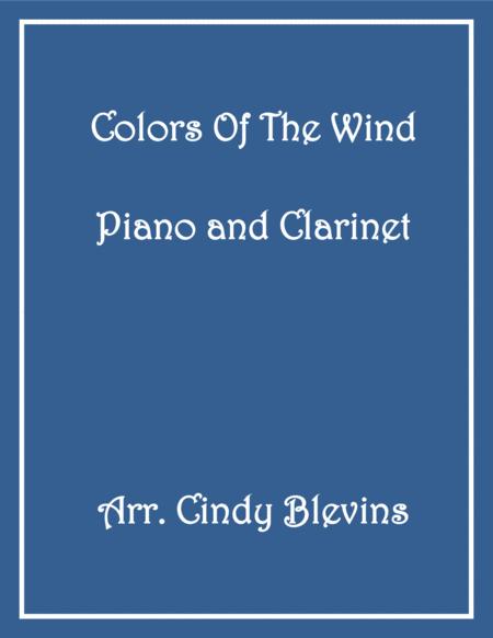 Free Sheet Music Colors Of The Wind For Piano And Clarinet