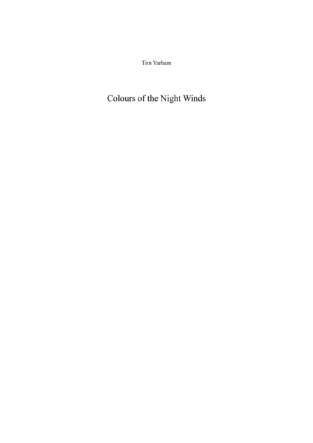 Colours Of The Night Winds Sheet Music