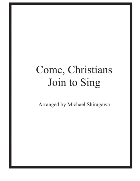 Come Christians Join To Sing Violin Duet Sheet Music