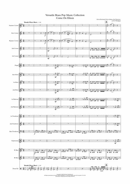 Come On Eileen Brass Band Version Sheet Music