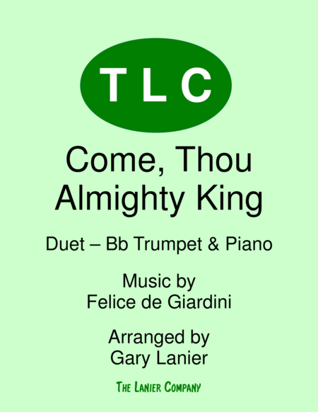 Come Thou Almighty King Duet Bb Trumpet And Piano Score And Parts Sheet Music