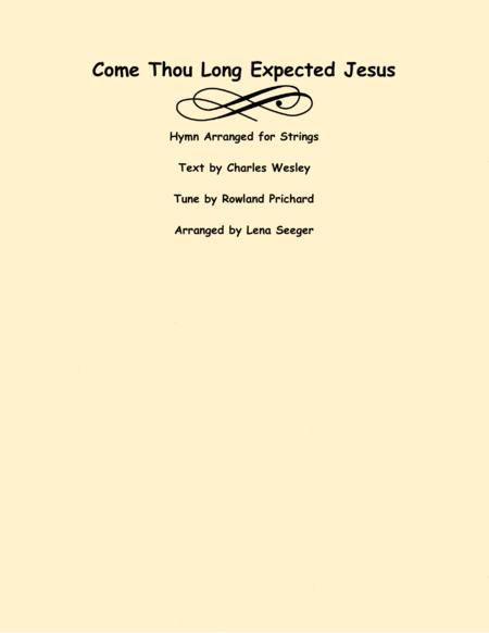 Come Thou Long Awaited Jesus Two Violins And Cello Sheet Music