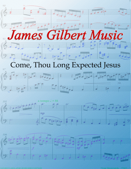 Come Thou Long Expected Jesus Stuttgart Sheet Music