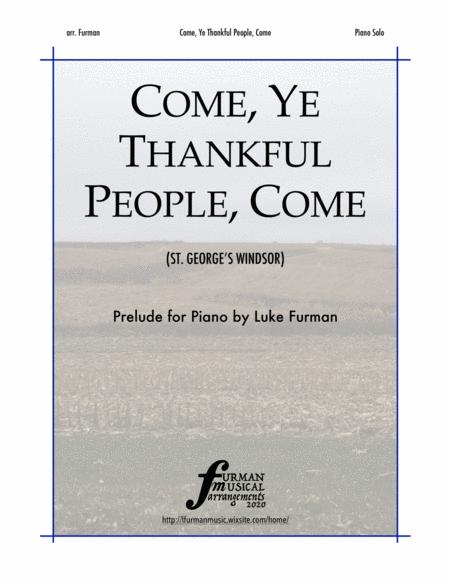 Come Ye Thankful People Come Prelude For Piano Sheet Music