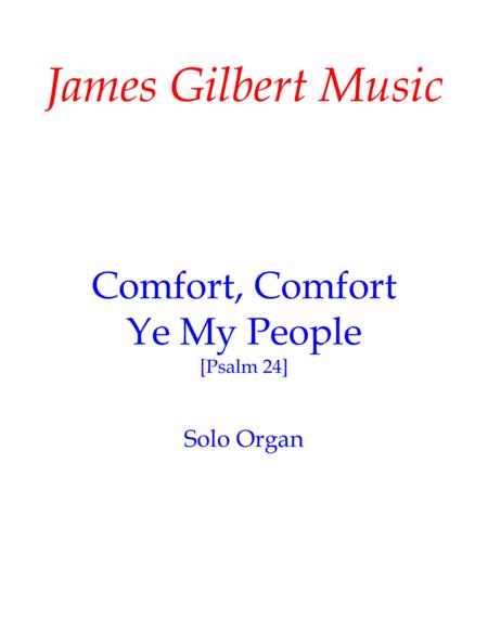 Free Sheet Music Comfort Comfort Ye My People Or