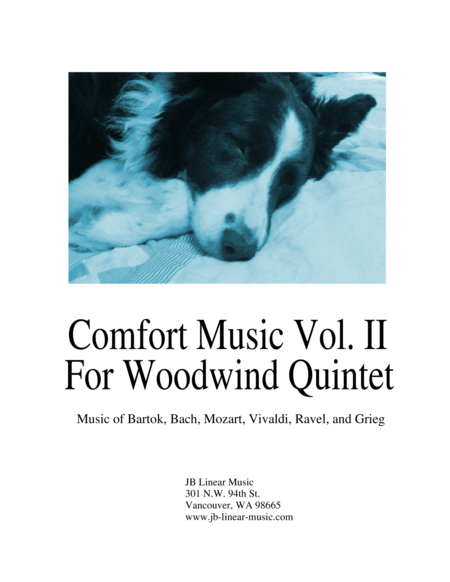 Comfort Music Vol Two For Woodwind Quintet Sheet Music