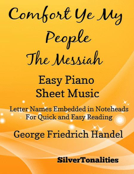 Comfort Ye My People The Messiah Easy Piano Sheet Music Sheet Music