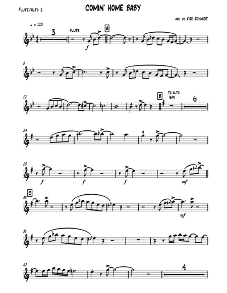 Comin Home Baby Sheet Music