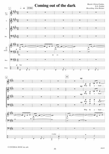 Coming Out Of The Dark Saabar Popband Sheet Music