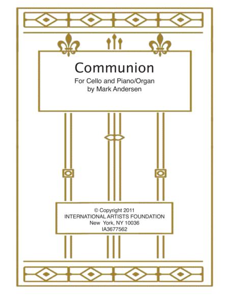 Free Sheet Music Communion For Cello And Organ