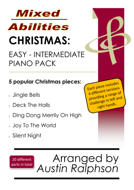 Complete Christmas Book For Easy Piano To Intermediate Piano 5 Pieces Mixed Abilities Series Sheet Music