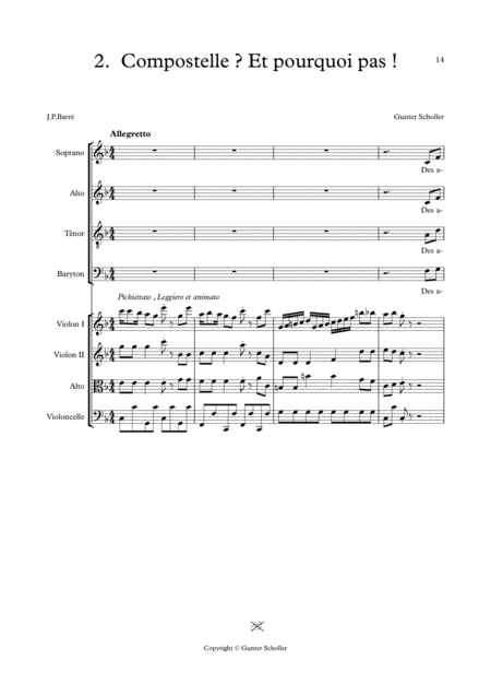 Free Sheet Music Compostelle