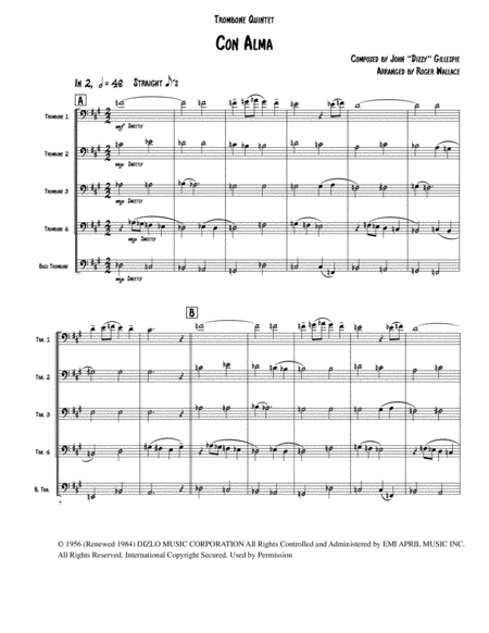 Free Sheet Music Con Alma