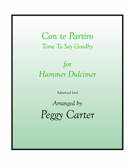 Free Sheet Music Con Te Partiro Hammer Dulcimer Solo