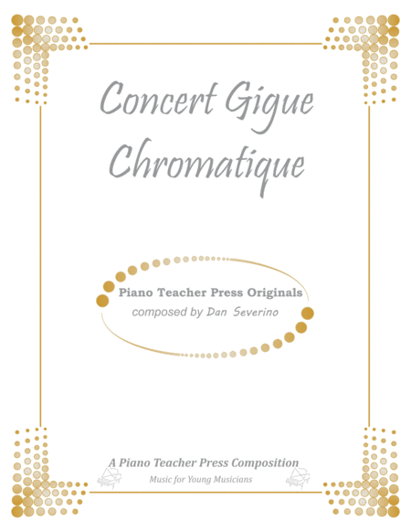 Free Sheet Music Concert Gigue Chromatique