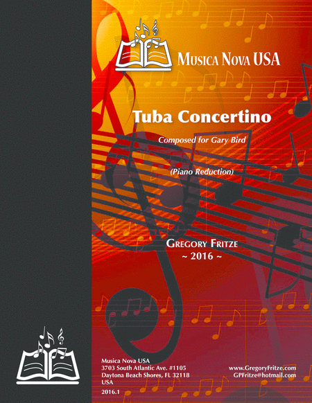 Free Sheet Music Concertino For Tuba Piano Reduction