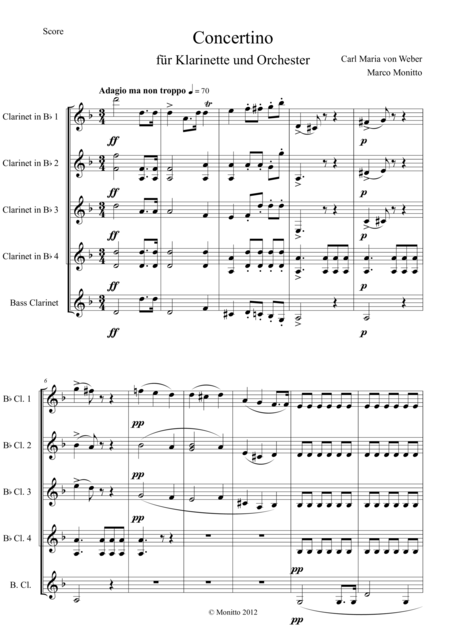 Free Sheet Music Concertino Op 26