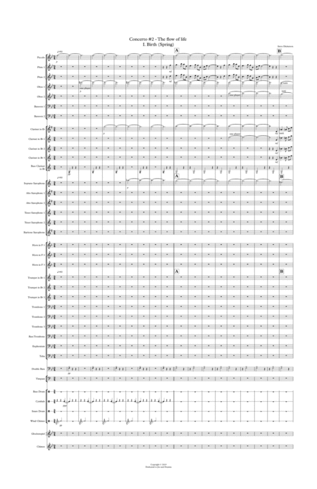 Free Sheet Music Concerto 2 The Flow Of Life