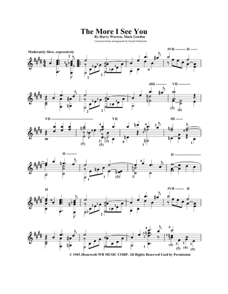 Concerto For Lute In D Major Rv 93 Mvt Ii Accompaniment For Four Guitars Sheet Music