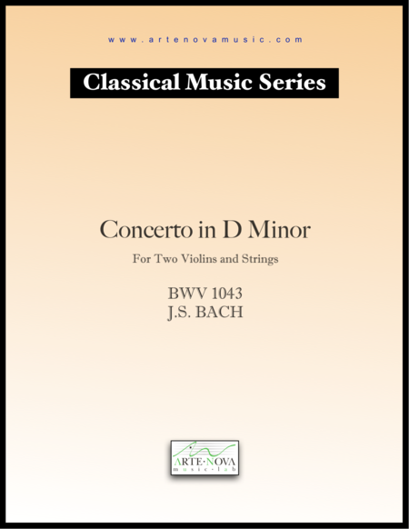 Concerto In D Minor For Two Violins And Strings Bwv 1043 Sheet Music