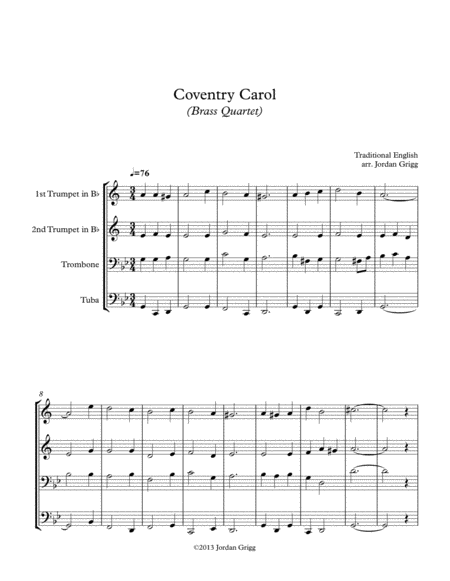 Concerto In G The March Of The Calvary Sheet Music