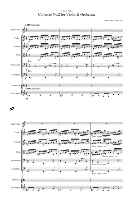 Concerto No 2 For Violin And Orchestra Sheet Music