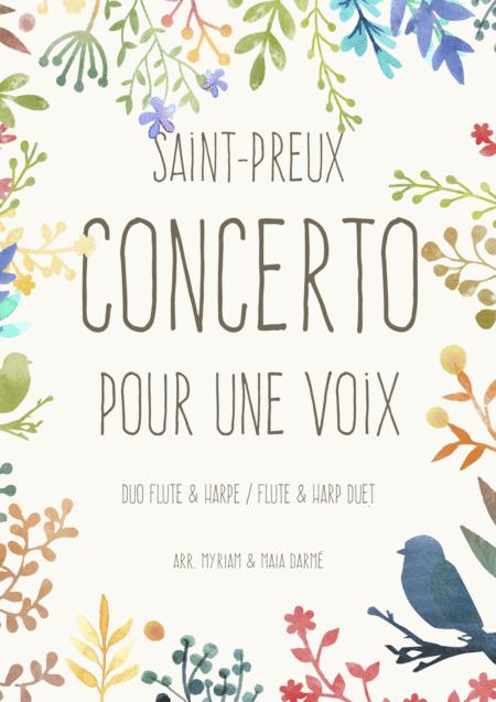 Concerto Pour Une Voix Saint Preux Flute And Harp Duet Sheet Music