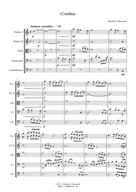 Free Sheet Music Confine