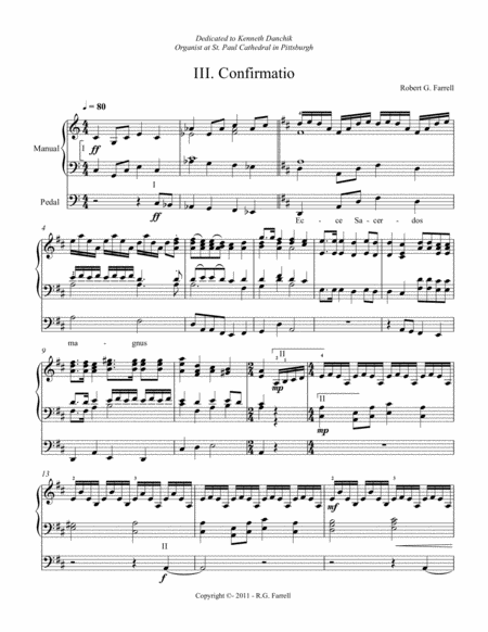 Free Sheet Music Confirmatio