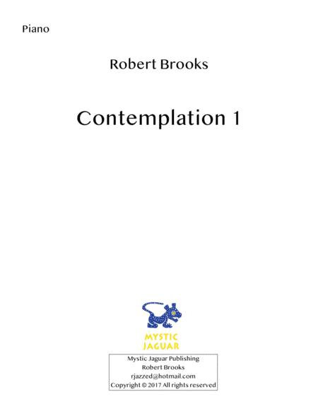 Free Sheet Music Contemplation 1