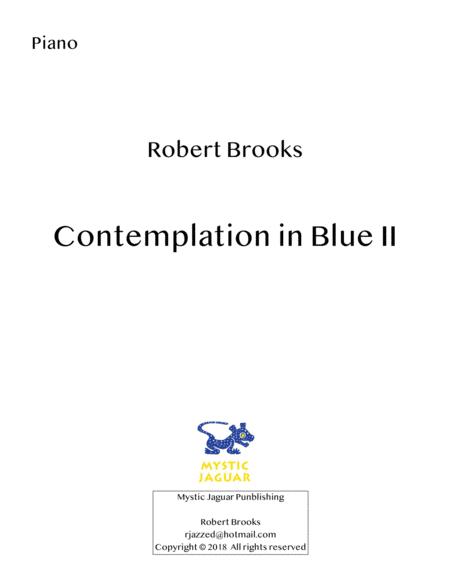 Free Sheet Music Contemplation In Blue Ii