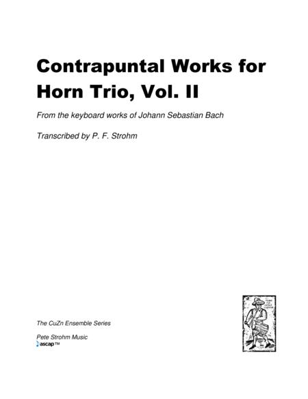 Contrapuntal Works For Horn Trio Vol Ii Sheet Music