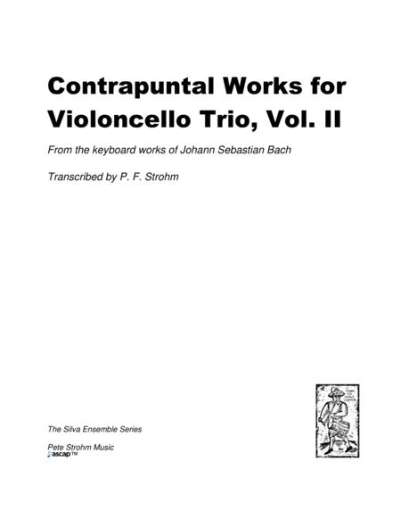 Free Sheet Music Contrapuntal Works For Violoncello Trio Vol Ii