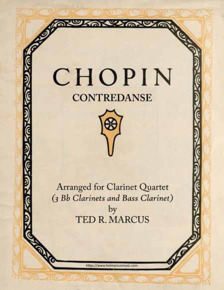 Free Sheet Music Contredanse For Clarinet Quartet