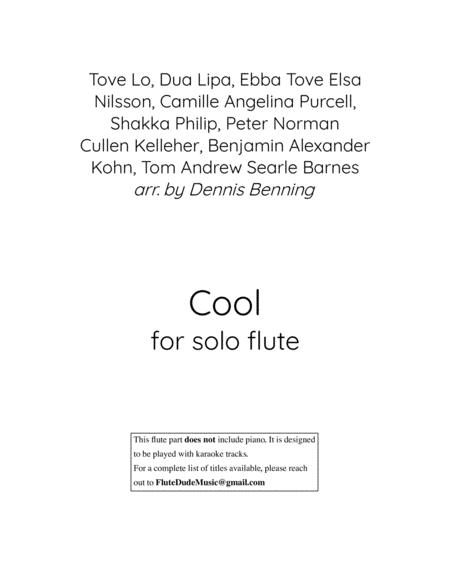 Free Sheet Music Cool For Solo Flute No Piano