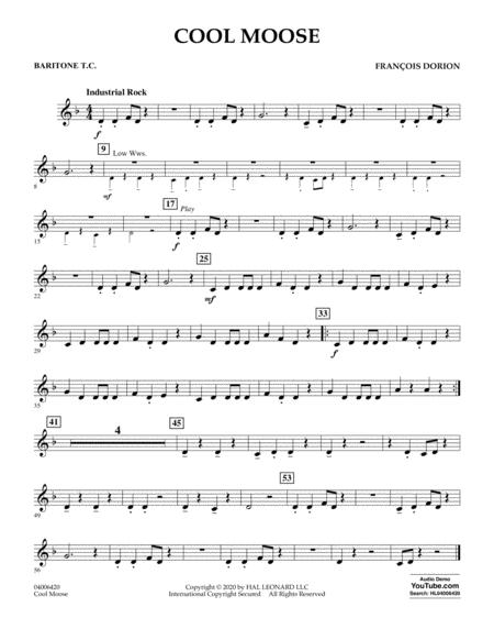 Free Sheet Music Cool Moose Baritonet C