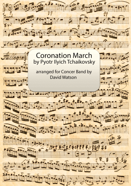 Coronation March For Concert Band Sheet Music